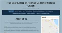 Desktop Screenshot of deafhhcenter.org