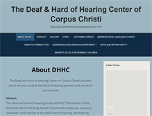 Tablet Screenshot of deafhhcenter.org